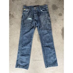 Southpole Jeans Mens 34x33 Blue 8180 Straight Leg Denim Pants Skater Hip Hop Y2K